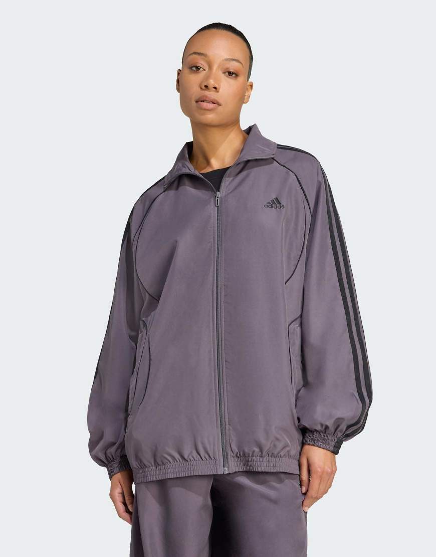 adidas Originals - Teamgeist - Oversize-Oberteil in Grau und Schwarz adidas Originals - Teamgeist - Oversize-Oberteil in Grau und Schwarz von adidas Originals