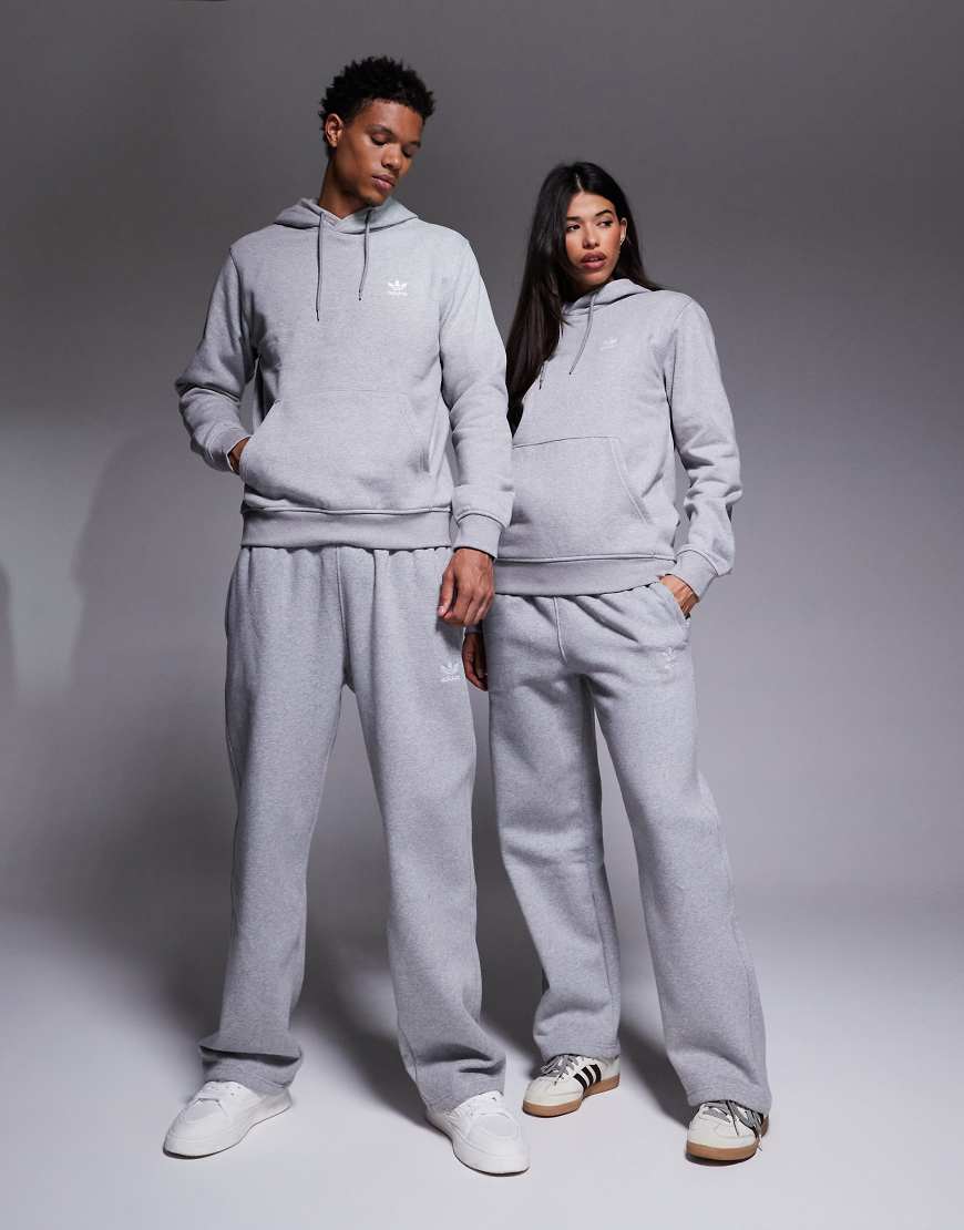 adidas Originals - Trefoil Essentials - Jogginghose in Grau mit geradem Schnitt und Dreiblatt-Logo von adidas Originals