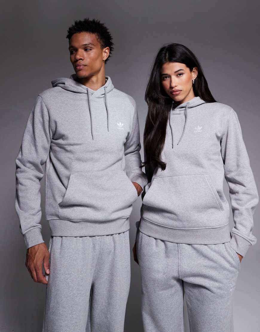 adidas Originals - Trefoil Essentials - Kapuzenpullover in Grau adidas Originals - Trefoil Essentials - Kapuzenpullover in Grau von adidas Originals