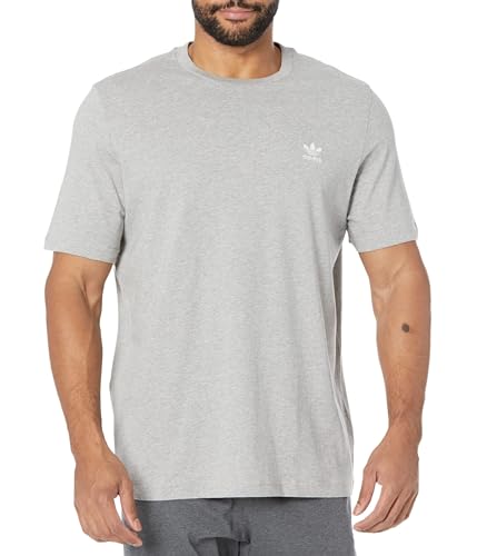 adidas Originals Trefoil Essentials T-Shirt für Herren, Mittelgrau meliert, XL adidas Originals Trefoil Essentials T-Shirt für Herren, Mittelgrau meliert, XL von adidas Originals