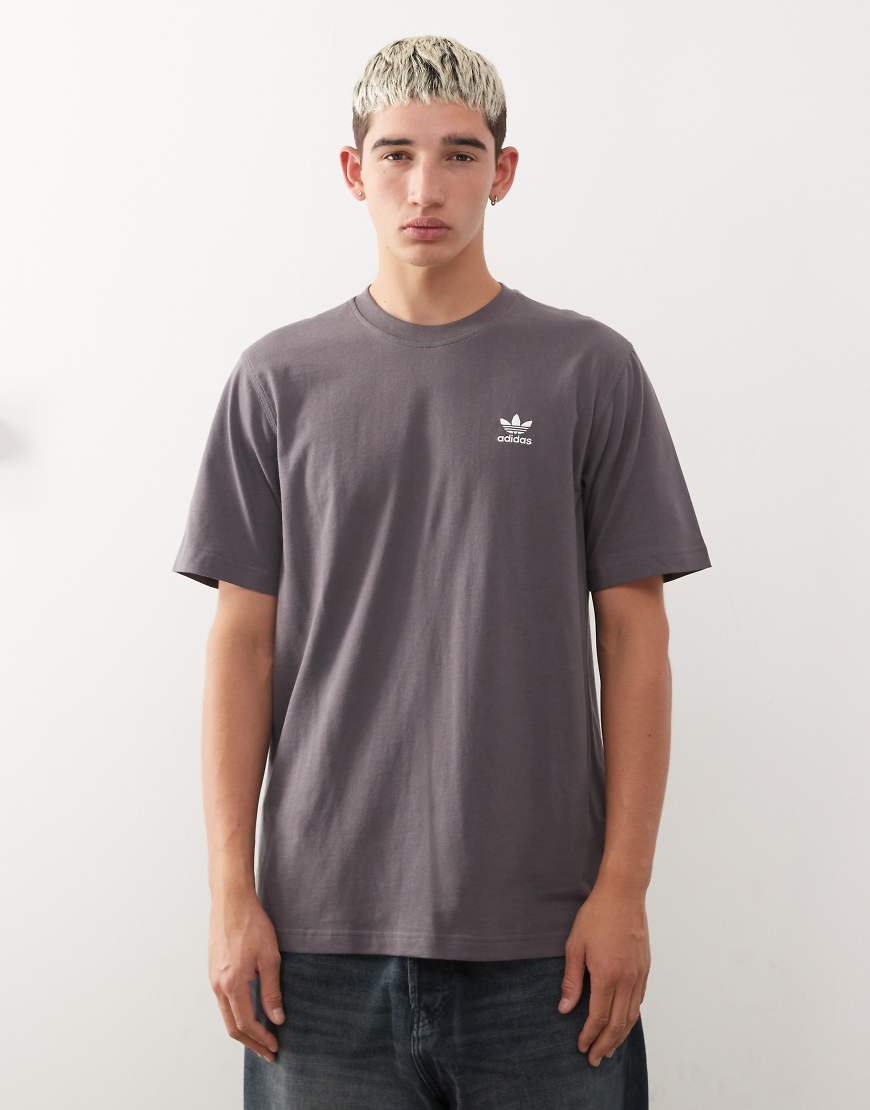adidas Originals - Trefoil Essentials - T-Shirt in Grau von adidas Originals
