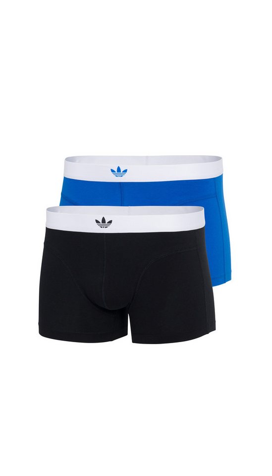 adidas Originals Trunk Comfort Flex Cotton Body Lines (2er Pack) mit kontrastfarbenem Markengummi-Bund von adidas Originals