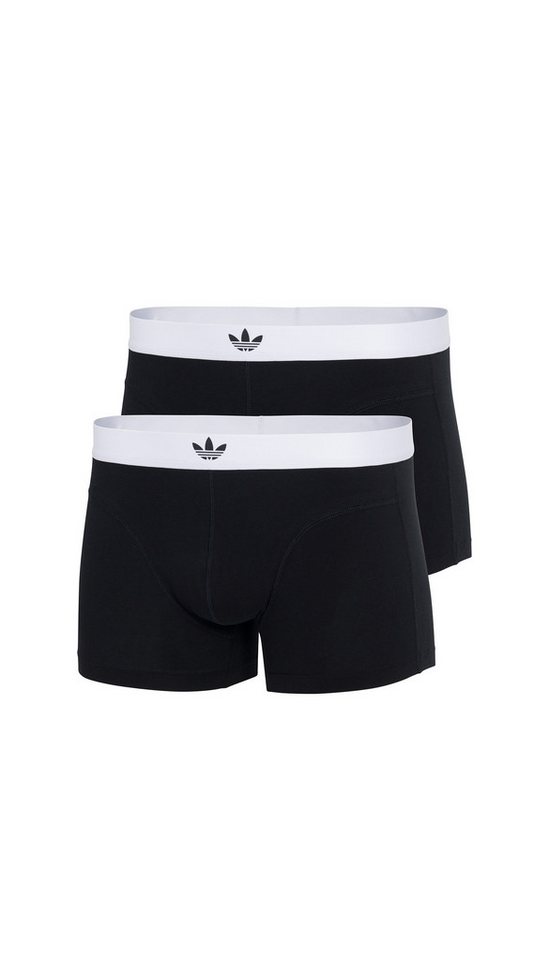 adidas Originals Trunk Comfort Flex Cotton Body Lines (2er Pack) ohne Eingriff, elastisch, atmungsaktiv, weich, Logo-Bund von adidas Originals