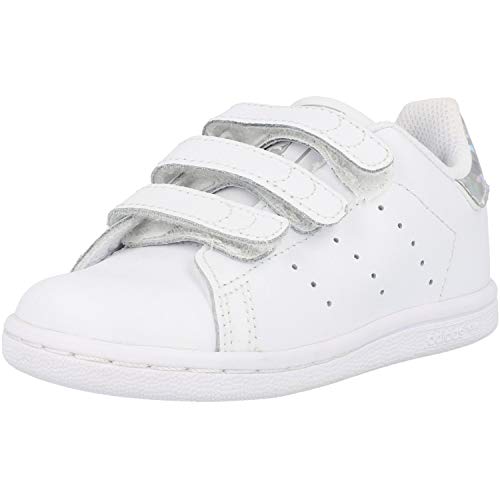 adidas Originals Unisex Baby Stan Smith CF Sneaker, Footwear White/Footwear White/Core Black, 23.5 EU von adidas Originals