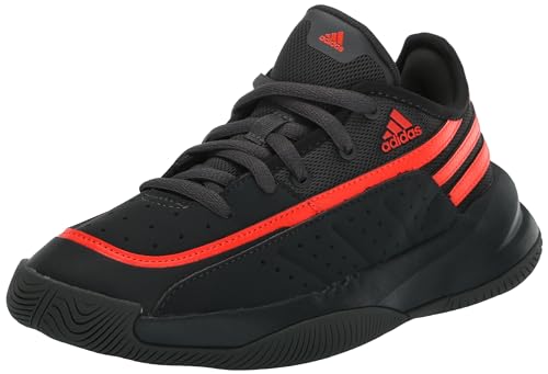 adidas Originals Unisex-Erwachsene Front Court Sneaker, Carbon/Grey/Solar Red, 6.5 US Women/5.5 US Men von adidas Originals