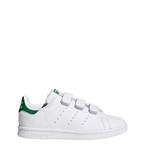 adidas Originals Unisex-Kinder Stan Smith Cf C Fitnessschuhe, Weiß (Ftwbla/Verde 000), 30.5 EU von adidas Originals