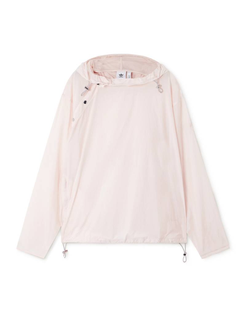 adidas Originals - Wales Bonner Logo-Embroidered Recycled-Shell Hooded Jacket - Men - Pink - XXL von adidas Originals