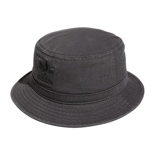 adidas Originals Washed Bucket Hat, Carbon Grey/Black, One Size von adidas Originals