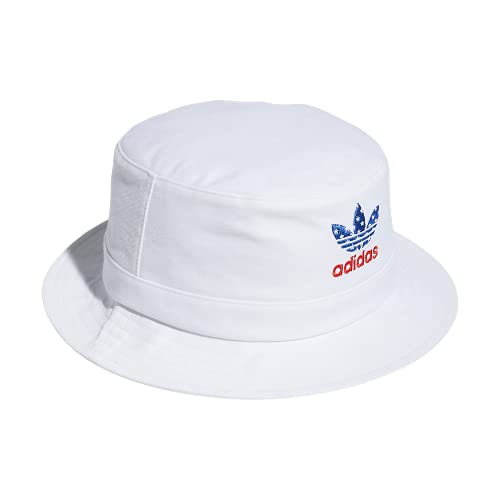 adidas Originals Washed Bucket Hat, White, One Size von adidas Originals