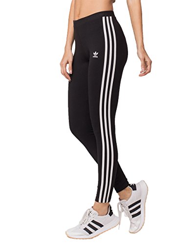 adidas Originals Women's 3-Stripes Leggings, Black/Trefoil Stripe, Medium (US Size) (US Size) von adidas Originals