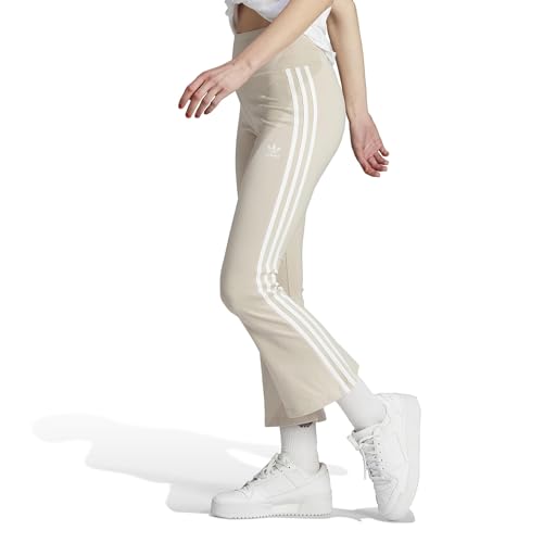 adidas Originals Women's Adicolor Classics 3-Stripes 7/8 Flare Leggings, Wonder Beige, X-Small von adidas Originals