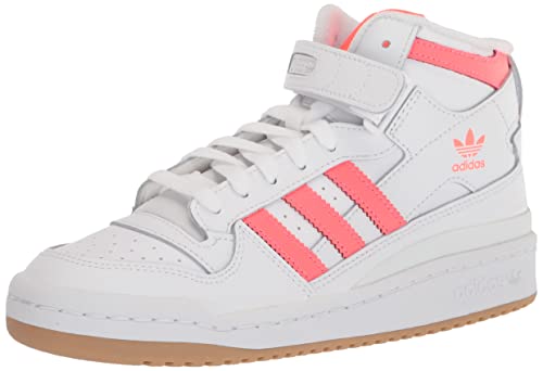 adidas Originals Women's Forum Mid Sneaker, White/Turbo/Gum, 8 von adidas Originals