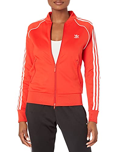 adidas Originals Women's Primeblue Superstar Track Jacket, Red, Small von adidas Originals