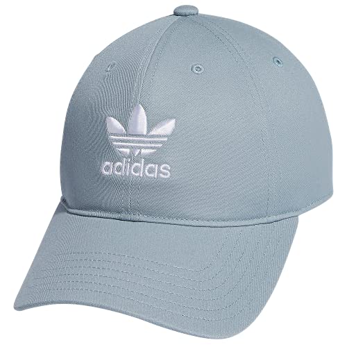 adidas Originals Women's Relaxed Fit Adjustable Strapback Cap, Magic Grey/White, One Size von adidas Originals