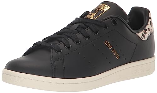 adidas Originals Women's Stan Smith Shoe Sneaker, Black/Supplier Colour/Gold Metallic, 10.5 von adidas Originals