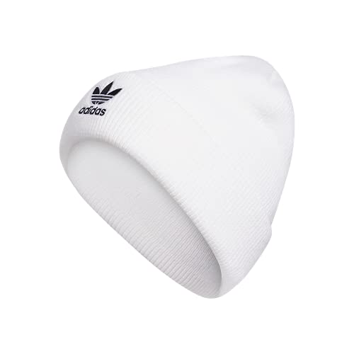 adidas Originals Women's Trefoil Beanie, White/Black 2, One Size von adidas Originals