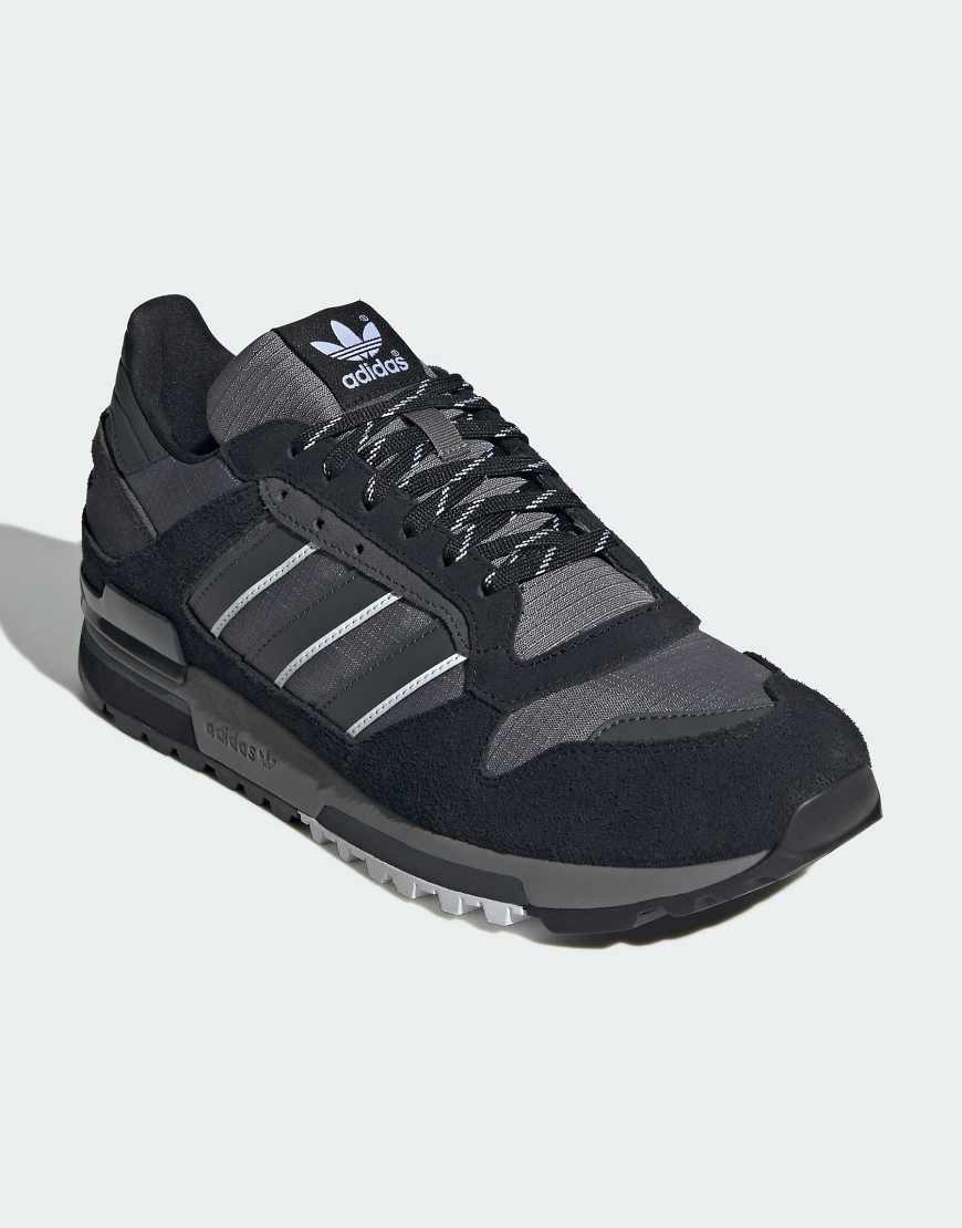 adidas Originals - Zx 600 - Schuhe in Core Black/Grey Four/Grau-Schwarz von adidas Originals