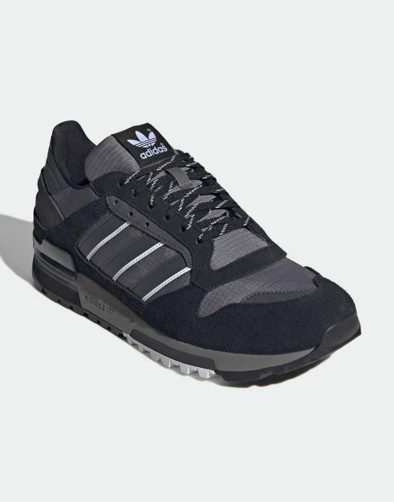 adidas Originals - Zx 600 - Schuhe in Core Black/Grey Four/Grau-Schwarz von adidas Originals