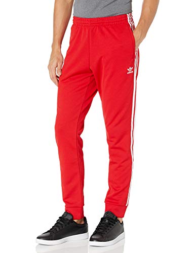 adidas Originals mens Adicolor Classics Primeblue SST Track Pants Scarlet/White Large von adidas Originals