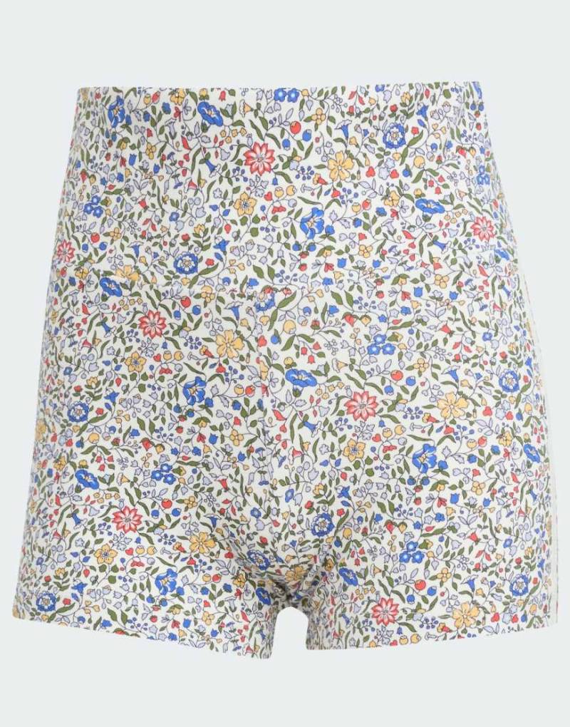 adidas Originals x Liberty London - Booty-Shorts in Off White / Semi Lucid Red-Weiß von adidas Originals