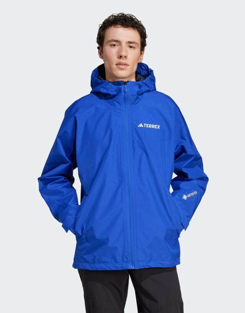 adidas Terrex - Xperior 2l Gore-Tex - Performance-Jacke in Semi Lucid Blue-Blau von adidas