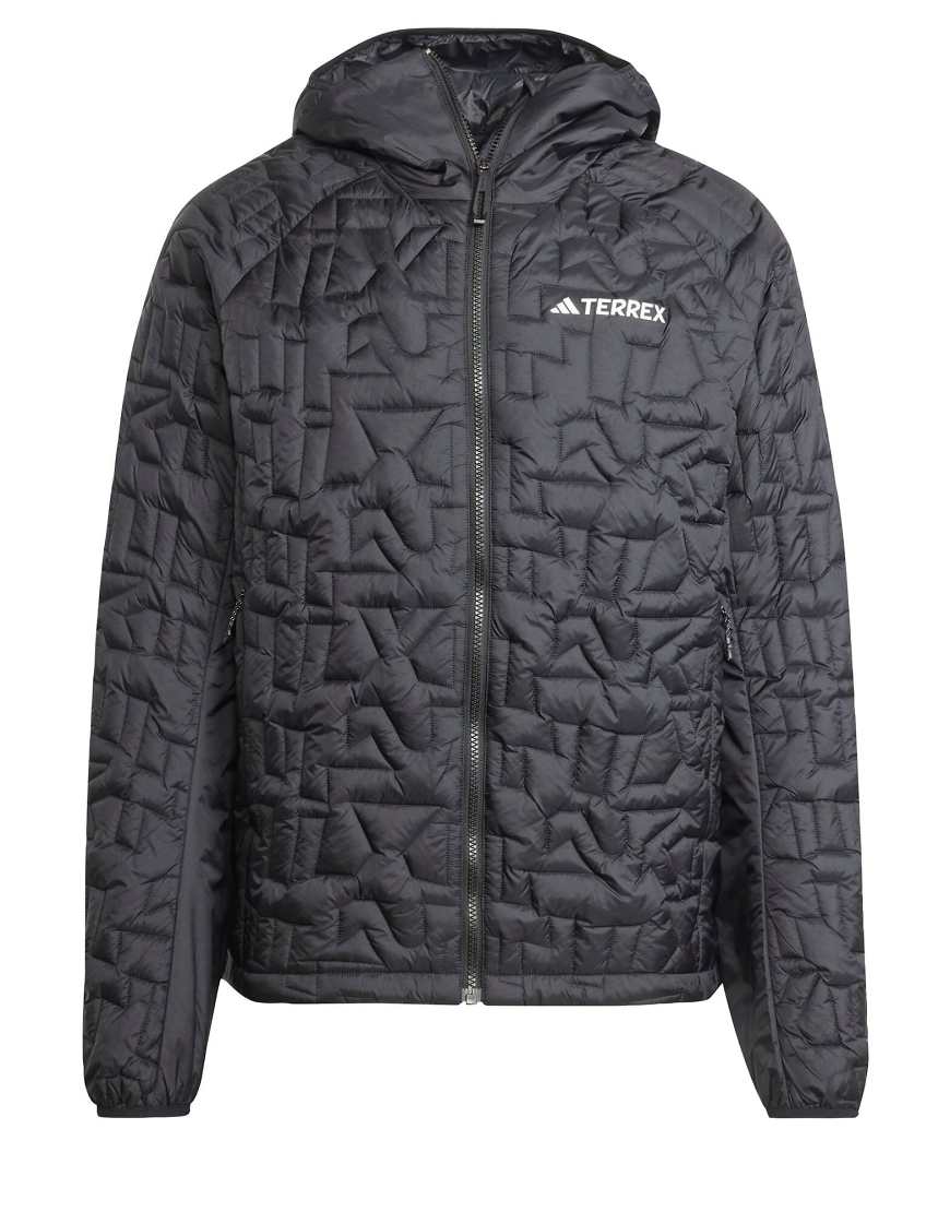 adidas - Terrex Xperior Primaloft - Isolierte Kapuzenjacke in Schwarz mit lockerer Füllung von adidas