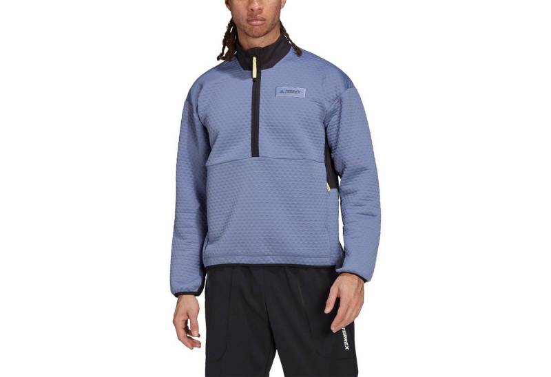 adidas Performance Fleecejacke Fleecepullover Terrex Utilitas Hike Half-Zip blau Herren von adidas Performance