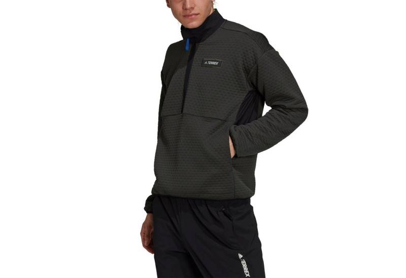 adidas Performance Fleecejacke Fleecepullover Terrex Utilitas Hike Half-Zip erdbraun Herren von adidas Performance