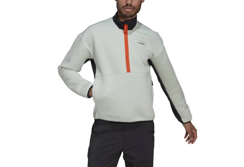 adidas Performance Fleecejacke Fleecepullover Terrex Utilitas Hike Half-Zip linengrün Herren von adidas Performance