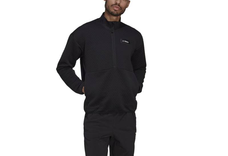 adidas Performance Fleecejacke Fleecepullover Terrex Utilitas Hike Half-Zip schwarz Herren von adidas Performance