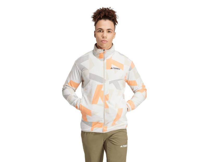 adidas Performance Fleecejacke Terrex Multi Printed grau/bunt Herren von adidas Performance