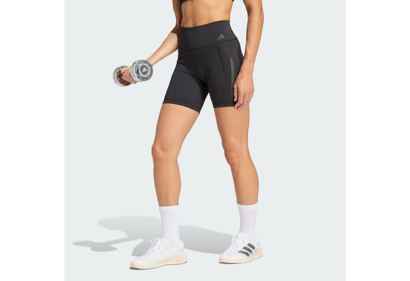 adidas Performance Funktionsleggings OPTIME WORKOUT 3-STREIFEN KURZE LEGGINGS (1-tlg) von adidas Performance