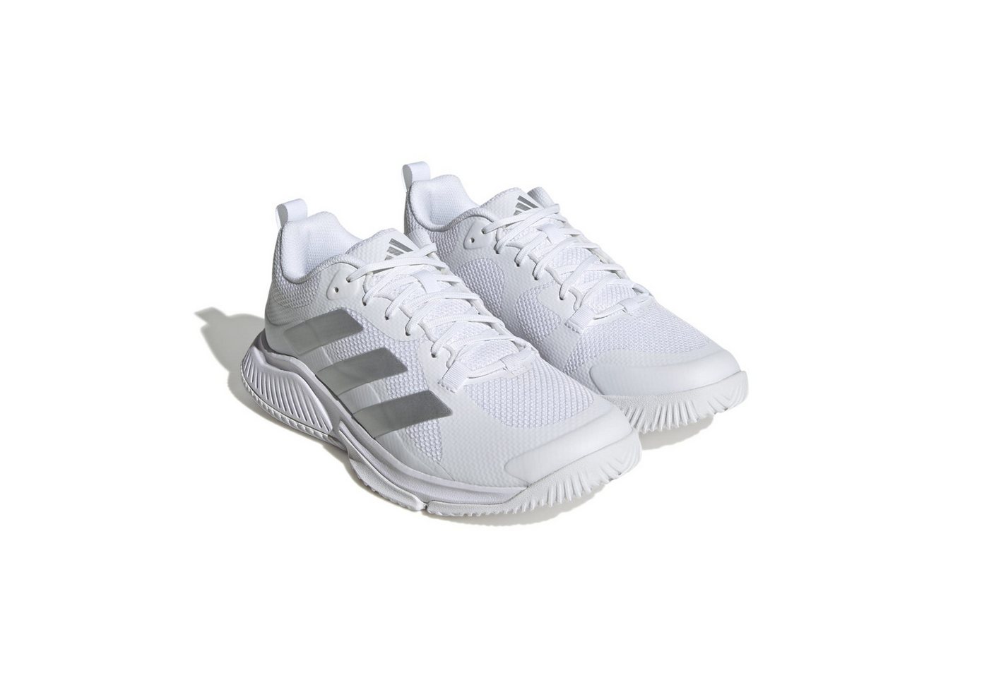 adidas Performance Hallen-Indoorschuhe Court Team Bounce 2 weiss/silber Damen Squashschuh von adidas Performance