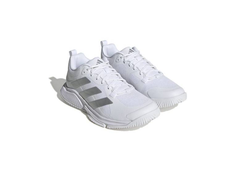 adidas Performance Hallen-Indoorschuhe Court Team Bounce 2 weiss/silber Damen Squashschuh von adidas Performance