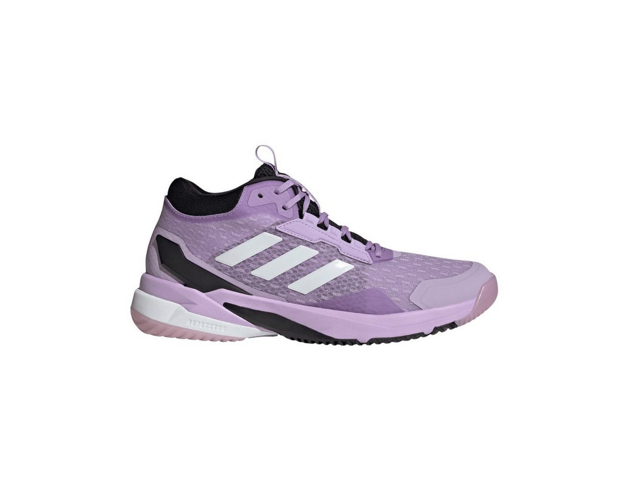 adidas Performance Hallen-Indoorschuhe CrazyFlight 6 Mid pflaumeviolett/weiss/schwarz Badmintonschuh von adidas Performance