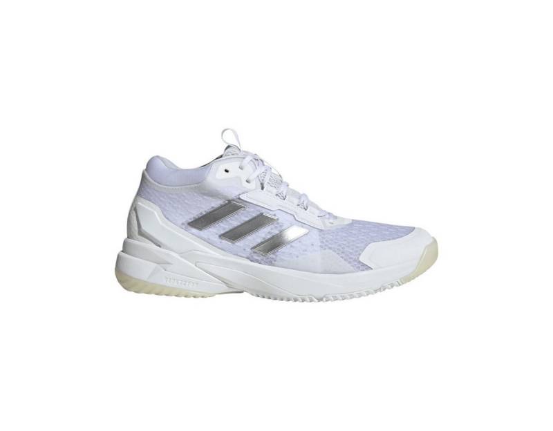 adidas Performance Hallen-Indoorschuhe CrazyFlight 6 Mid weiss/silber Damen Badmintonschuh von adidas Performance