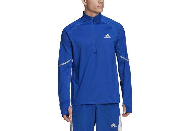 adidas Performance Langarmshirt Everydayrun Half-Zip Oberteil blau Herren von adidas Performance