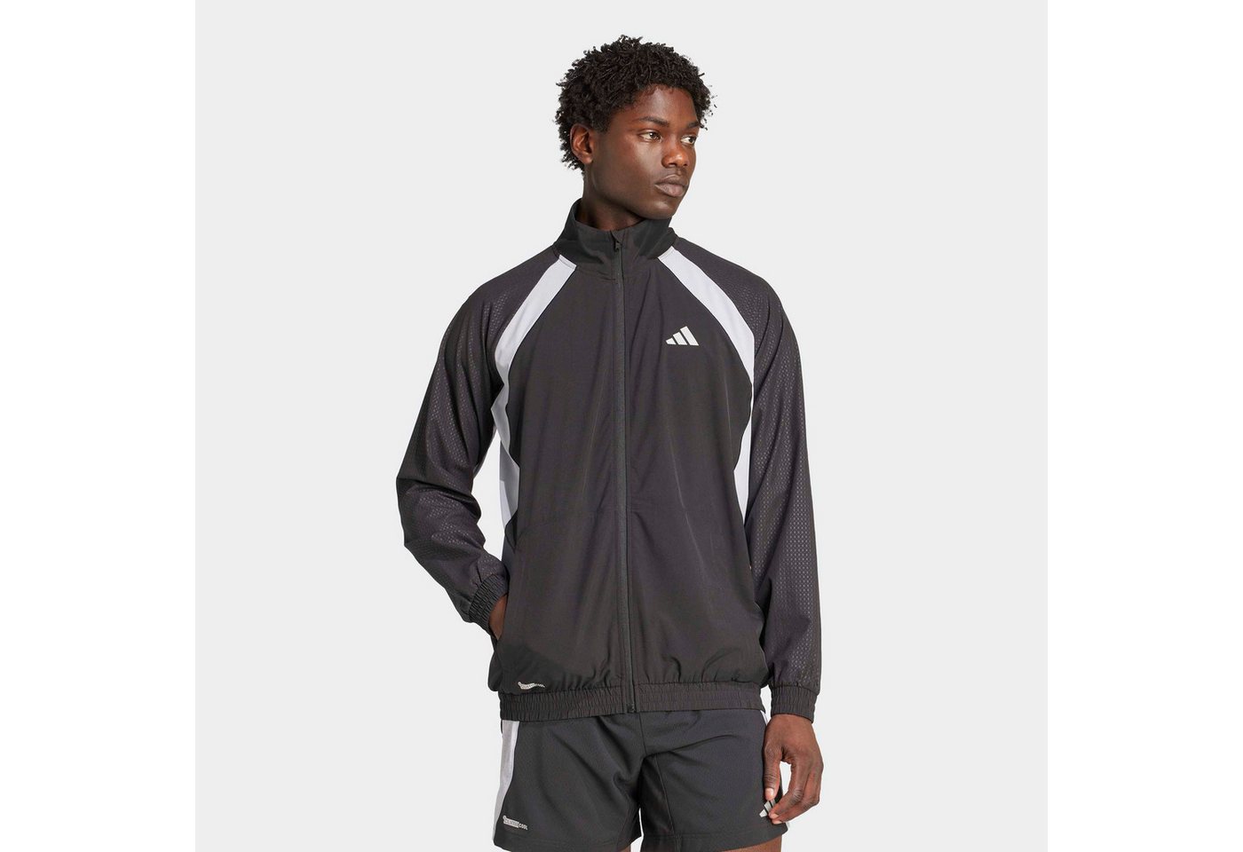 adidas Performance Trainingsjacke TECH APP R-TOP für Fitnessstudio und Alltag, schnell trocknende Fasern von adidas Performance