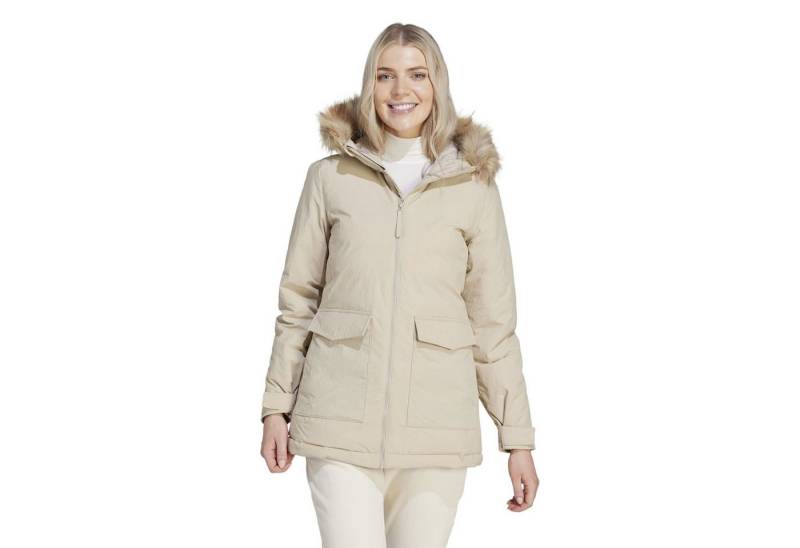 adidas Performance Wintermantel Hooded Fur Parka (wasserabweisend) beige Damen von adidas Performance