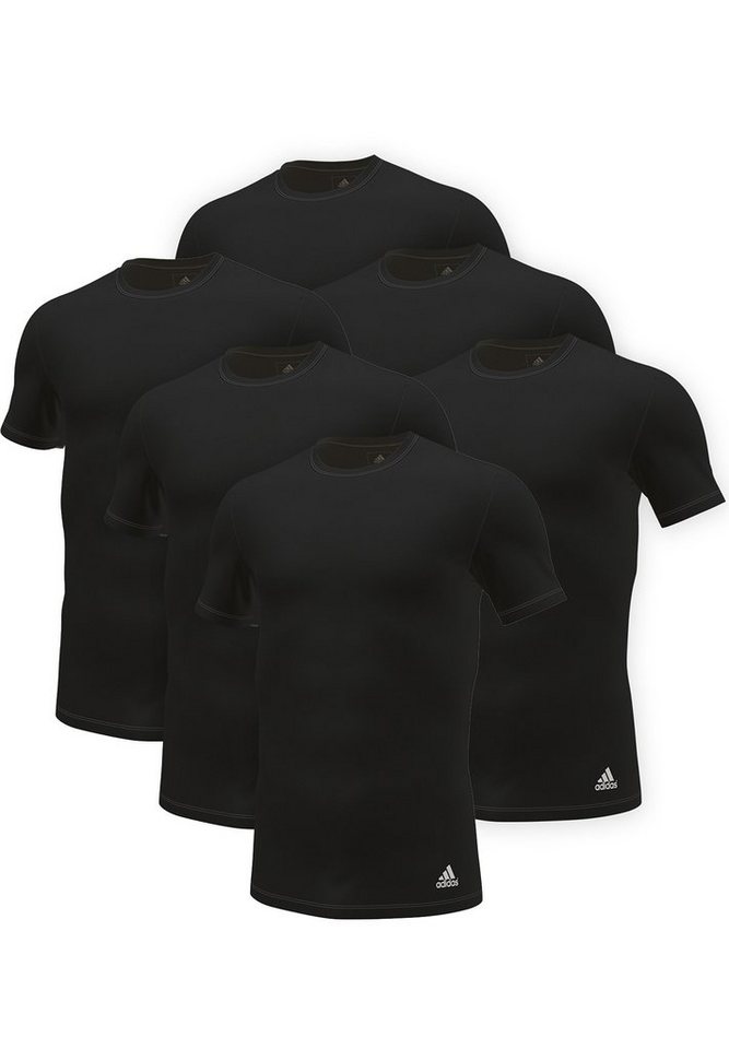 adidas Performance Poloshirt Crew Neck Shirt (6PK) (Packung, 6-tlg., 6er-Pack) von adidas Performance