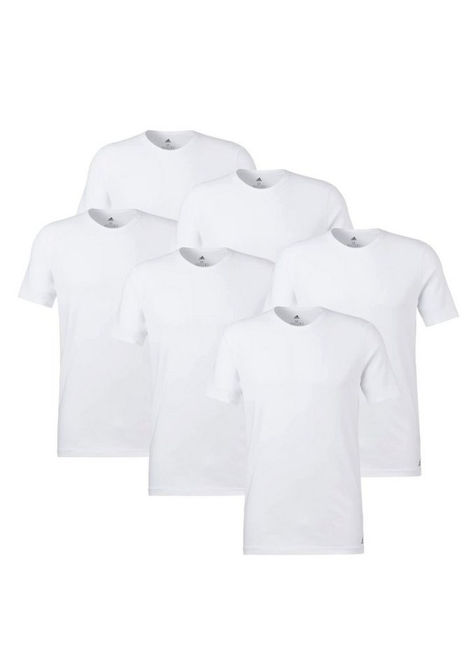 adidas Performance Poloshirt Crew Neck T-Shirt (6PK) (Packung, 6-tlg., 6er-Pack) von adidas Performance