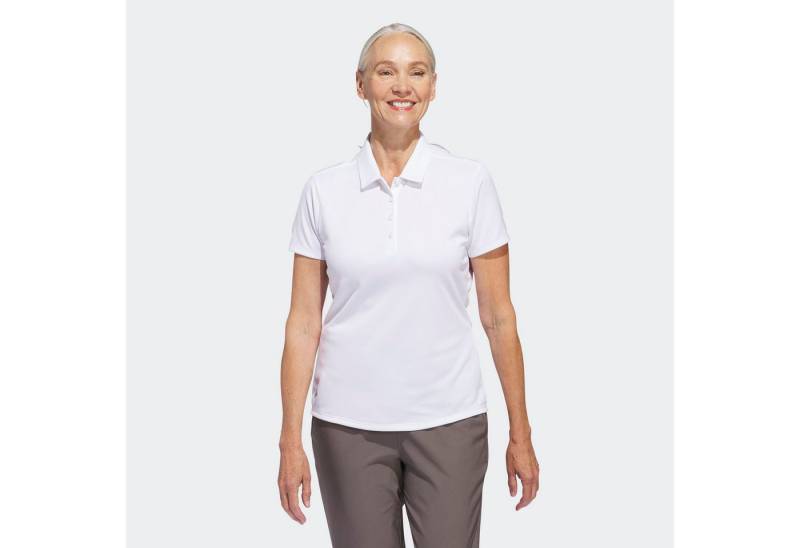 adidas Performance Poloshirt W PERF SLD SS P mit Druckknopfverschluss, aus Polyester, leichtes Pikeematerial von adidas Performance