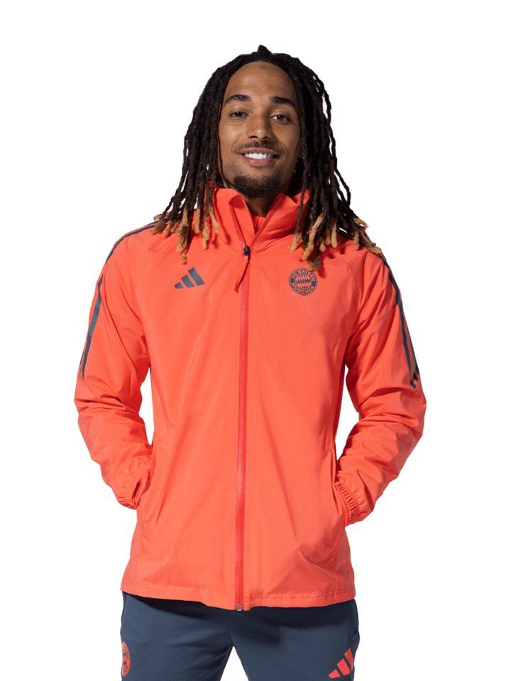 adidas Performance Regenjacke FC Bayern München, Regenjacke Teamline, Unisex, Orange von adidas Performance