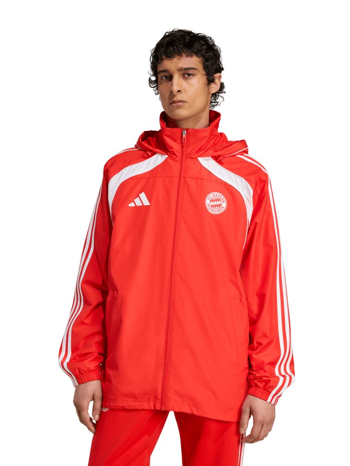 adidas Performance Regenjacke FC Bayern München, Windbreaker Urban Purist, Herren, Rot von adidas Performance
