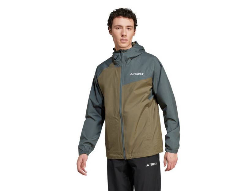 adidas Performance Regenjacke Terrex Multi 2L RAIN.RDY (wasserdicht, atmungsaktiv) grau/braun Herren von adidas Performance