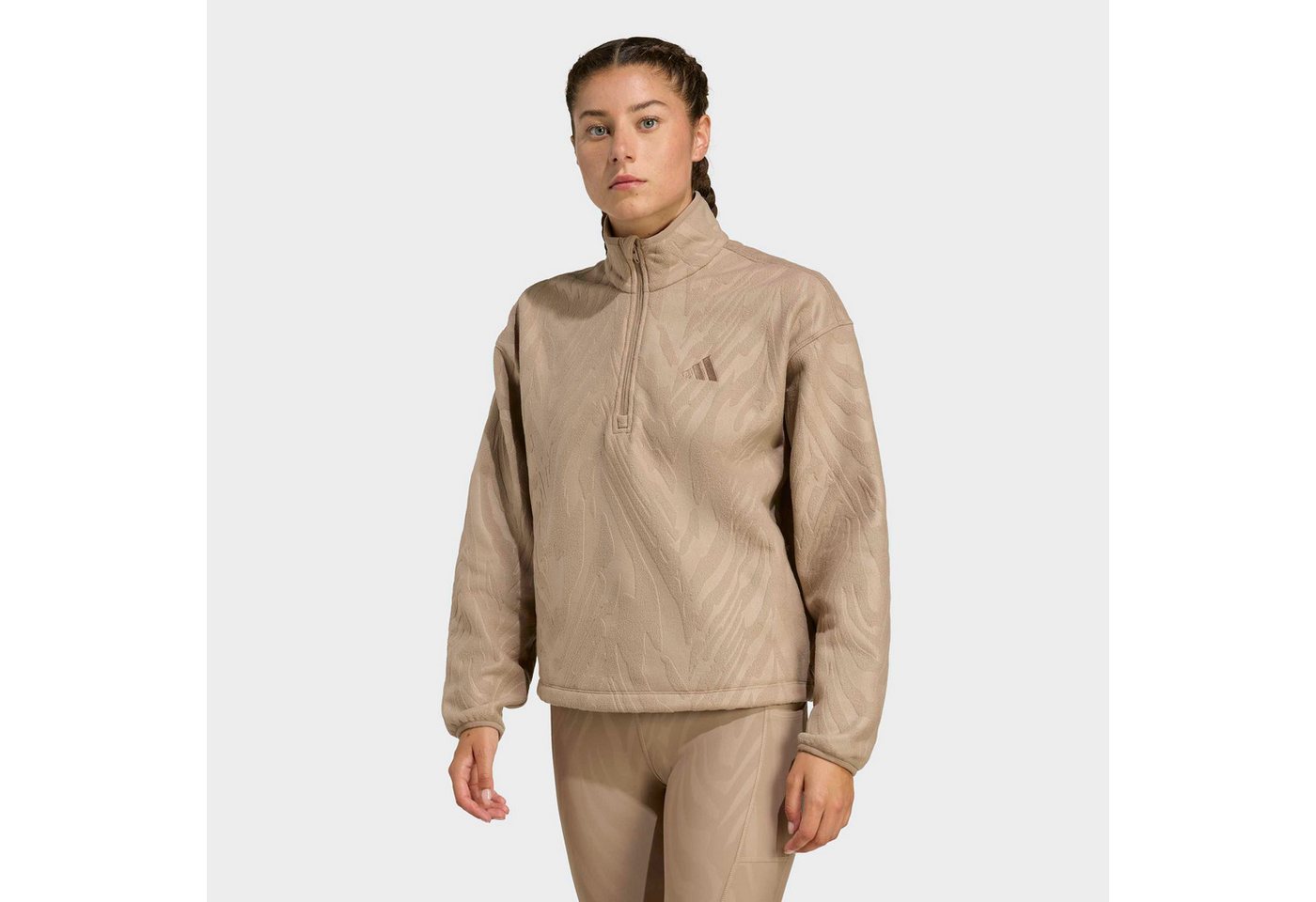 adidas Performance Rollkragenpullover AOP POLARFLEECE (1-tlg) mit Rollkragen, etwas kürzerer Schnitt, sportlicher Stil von adidas Performance