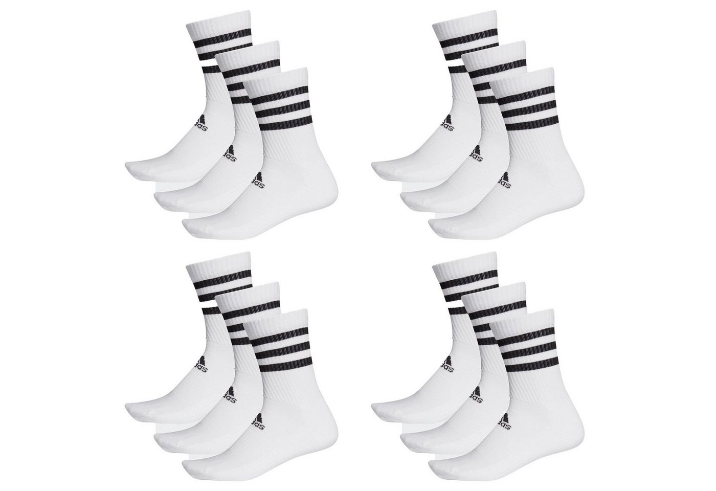 adidas Performance Socken 3S CSH CRW 12 Paar (Spar-Pack, 12-Paar, 12er-Pack) von adidas Performance