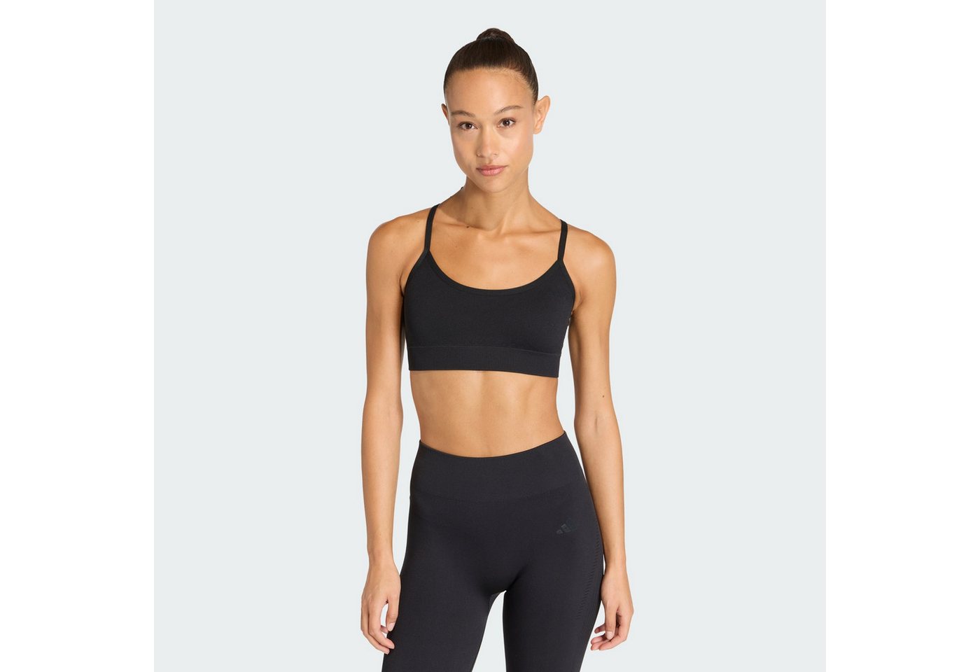 adidas Performance Sport-BH WORKOUT ESSENTIALS KNIT LIGHT SUPPORT PADDED BH (1-tlg) von adidas Performance