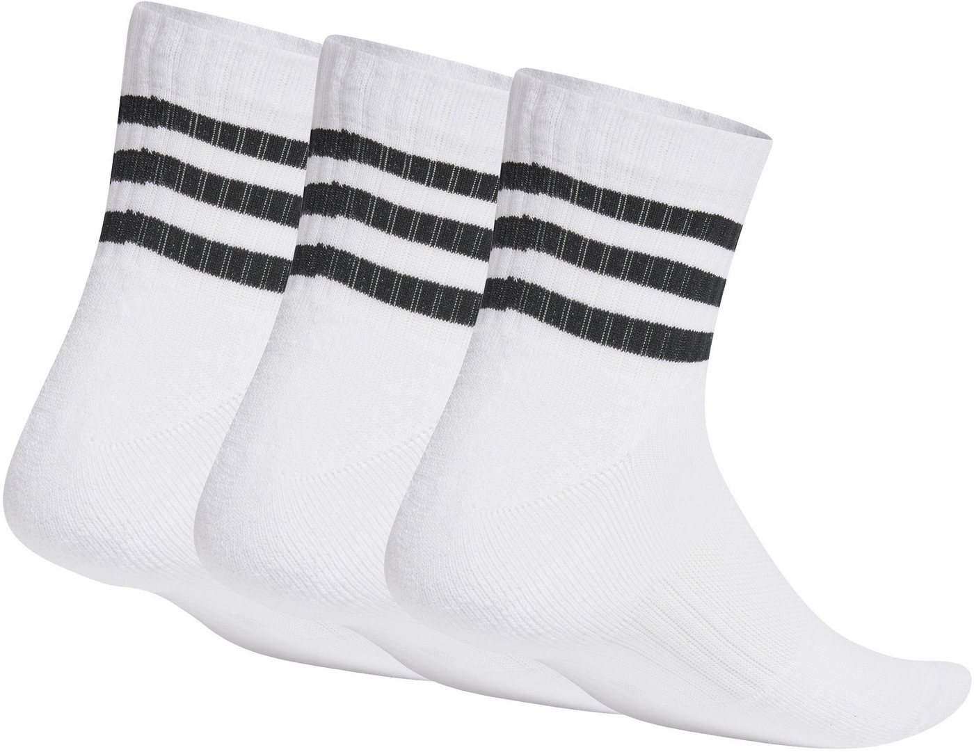 adidas Performance Sportsocken 3STREIFEN CUSHIONED SPORTSWEAR MIDCUT SOCKEN, 3 PAAR (3-Paar) von adidas Performance