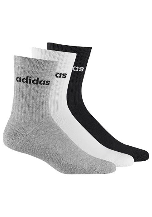 adidas Performance Funktionssocken LINEAR CREW CUSHIONED SOCKEN, 3 PAAR (3-Paar) von adidas Performance